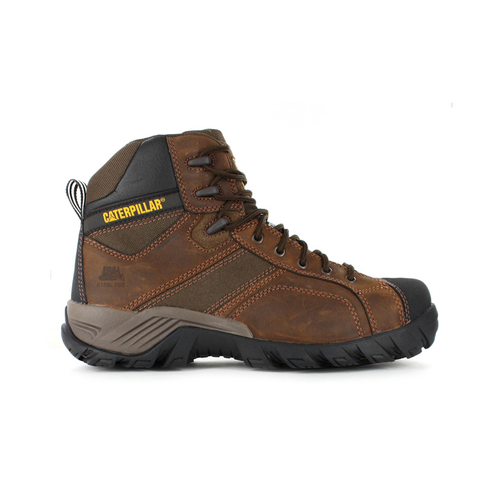 Caterpillar Argon Zip St - Mens Work Boots - Brown - NZ (362DIJTMS)